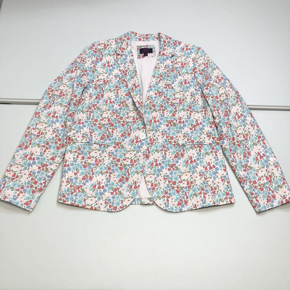 J. Crew Floral Blazer - Multicolor